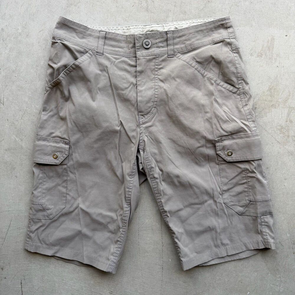 Kuhl Renegade Cargo Shorts Mens 30 Brown Stretch Hiking Outdoor 5136 Logo Gorp